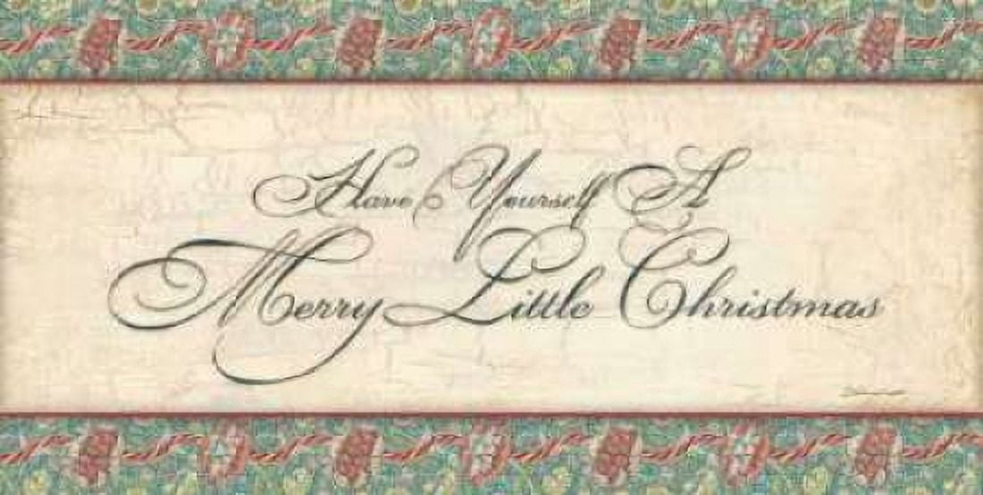 Merry Little Christmas Canvas Art - Stephanie Marrott (10 x 20)