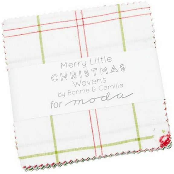 Merry Little Christmas Wovens Charm Pack by Bonnie & Camille; 42 - 5" Precut Fabric Quilt Squares