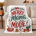 thumbnail image 1 of Merry Mama Mode Baking Scene Pine Presents Cheerful, Festive Holiday Scene, Warm Flannel Blanket for Living Room and Family Room, Art Lovers Valentine's Day Gift, Festive Home Decor, 1 of 9