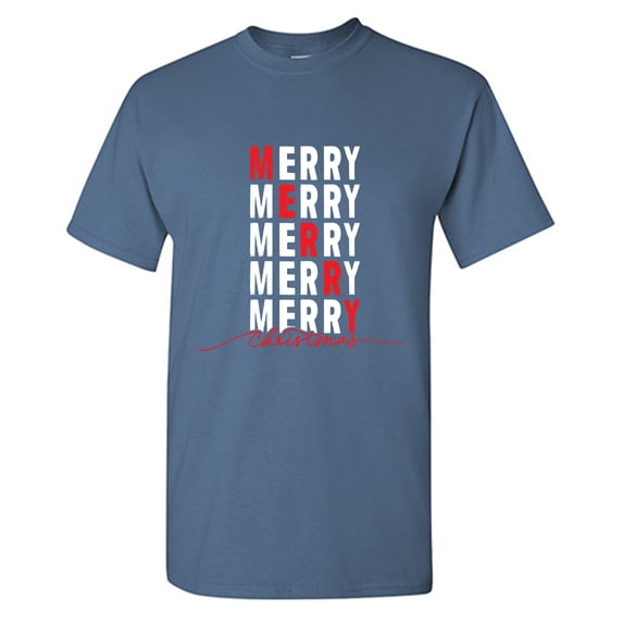Merry Merry Christmas Sarcastic Humor Graphic Tees Gift For Mens Novelty Funny T Shirt