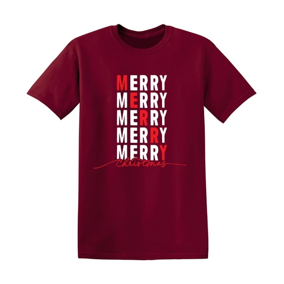 Merry Merry Christmas Sarcastic Humor Graphic Tees Gift For Mens Novelty Funny T Shirt