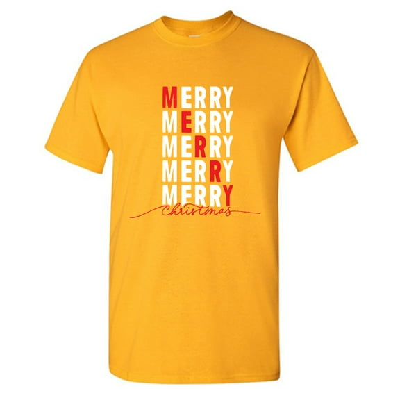 Merry Merry Christmas Sarcastic Humor Graphic Tees Gift For Mens Novelty Funny T Shirt