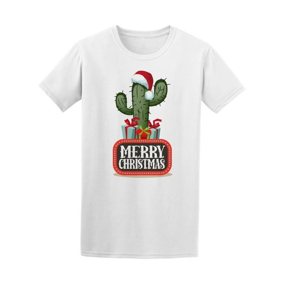 Merry Mexican Christmas Cactus T-Shirt Men -Image by Shutterstock, Male 3X-Large