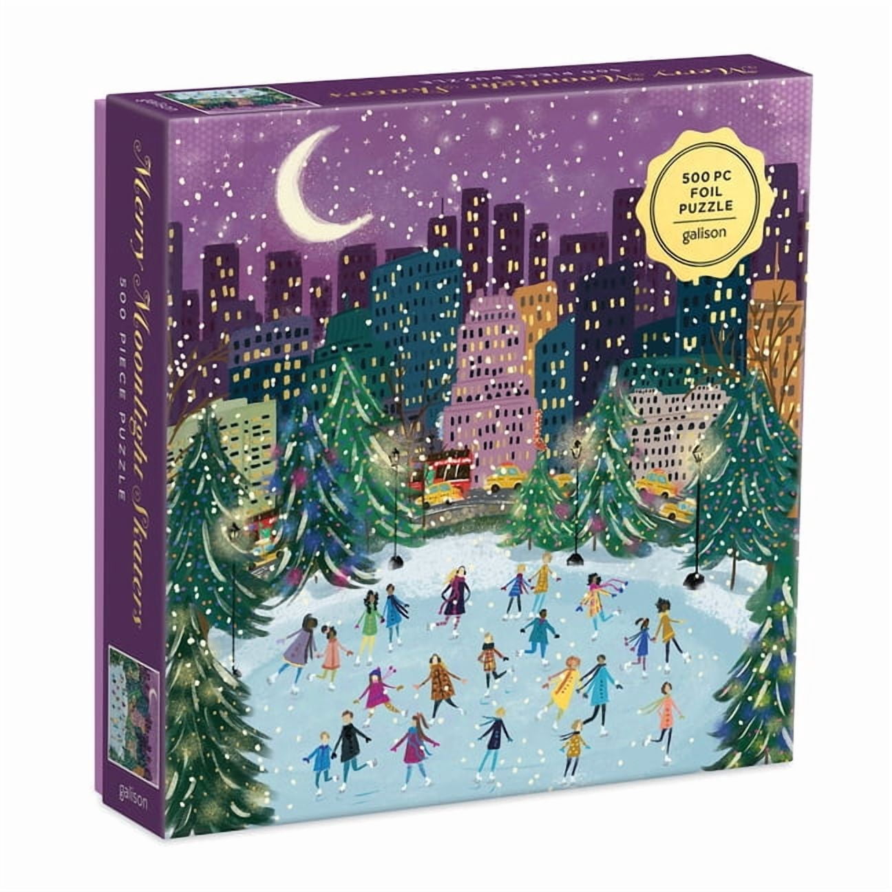 「Mixstgirls」2025クリスマスグッズ 「A4メタルアートプレート」 Joy Laforme, Merry Moonlight Skaters 500 Piece Foil Puzzle, Gold