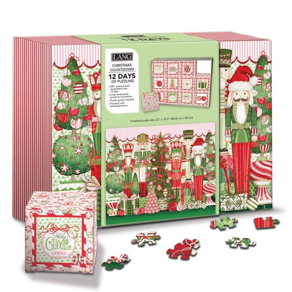 Lang Brands, Merry Nutcrackers Countdown Calendar 500 Piece Puzzle