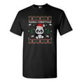 thumbnail image 1 of Merry Panda Christmas Cute Bear Funny DT Adult T-Shirt Tee, 1 of 2