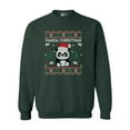thumbnail image 1 of Merry Panda Christmas Cute Bear Funny DT Crewneck Sweatshirt, 1 of 2