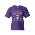 thumbnail image 1 of Merry Panda Christmas Cute Bear Funny DT Youth Kids T-Shirt Tee, 1 of 2