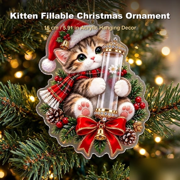 Merry Pet Cash Holder Ornament hangs from a ribbon, hook, or branch ...