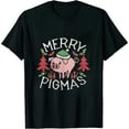thumbnail image 1 of Merry Pigmas Face Mask Funny Guinea Pig Christmas santa Gift T-Shirt, 1 of 5