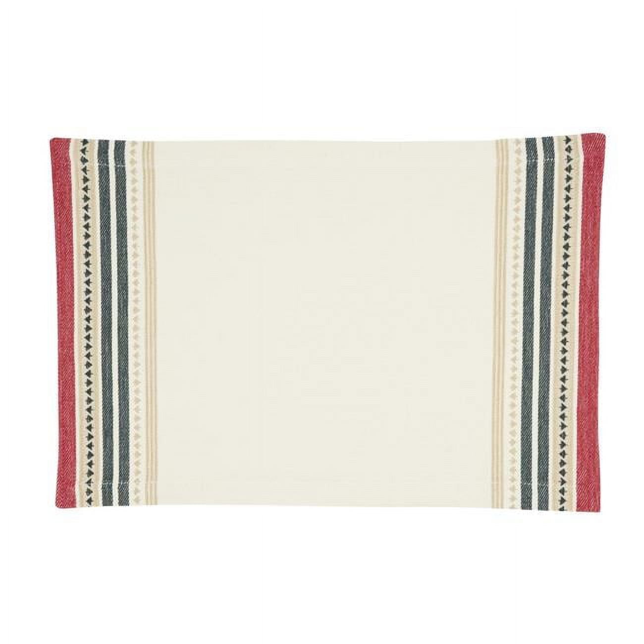 Merry Pines Multicolor Dobby Weave Placemats Set of 4