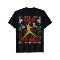 thumbnail image 1 of Merry Pitchmas Fastpitch Softball Pitcher Ugly Christmas T-Shirt, 100% Cotton, Gifts for Men Dad Husband Grandpa, S-XXXL, Black, 1 of 5