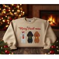 thumbnail image 1 of Merry Poodl-mas Embroidered Sweatshirt – Cute Poodle Christmas Crewneck, Holiday Dog Lover Gift, Festive Winter Embroidery Sweater, 1 of 4