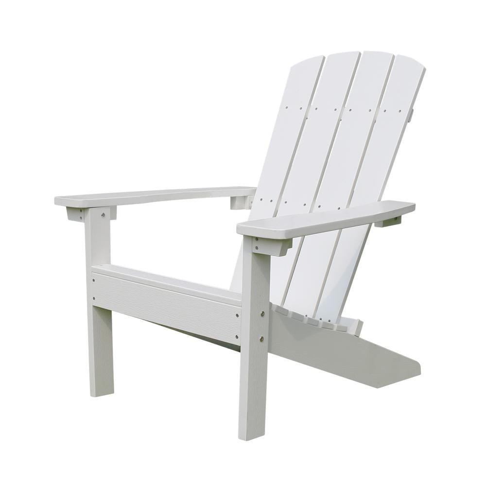 northbeam Lakeside Faux Wood Adirondack Chair, White