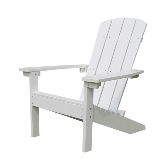 northbeam Lakeside Faux Wood Adirondack Chair, White