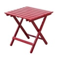 thumbnail image 1 of Merry Products Authentic Acacia Hardwood Folding Slatted Side Table, Red, 1 of 5