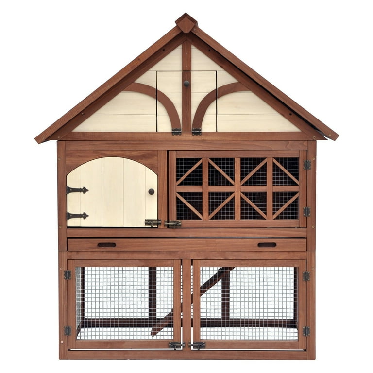 Merry Products Tudor Rabbit Hutch Small Animal Cage