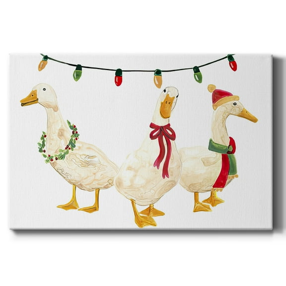 Merry Quackmas Collection A- Gallery Wrapped Canvas