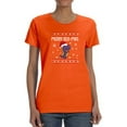 thumbnail image 1 of Merry Rex-Mas T-Shirt Women -Smartprints Designs, Female Small, 1 of 4