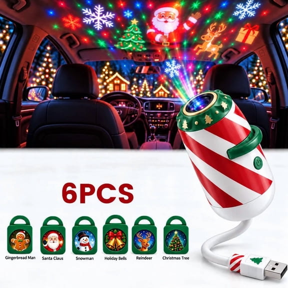 Merry Ride Christmas Car Projector