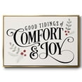 thumbnail image 1 of Merry Sentiment I - Framed Gallery Wrapped Holiday Canvas - 17 x 25 - Gold Frame, 1 of 8