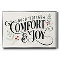 thumbnail image 1 of Merry Sentiment I - Framed Gallery Wrapped Holiday Canvas - 27 x 41 - Silver Frame, 1 of 8
