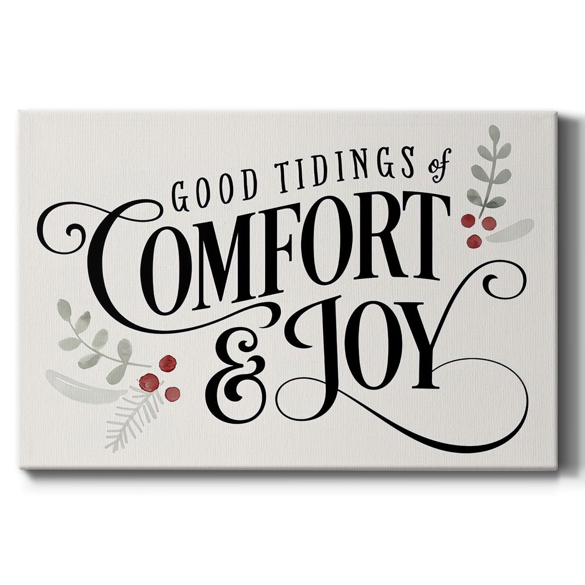 Merry Sentiment I- Gallery Wrapped Canvas