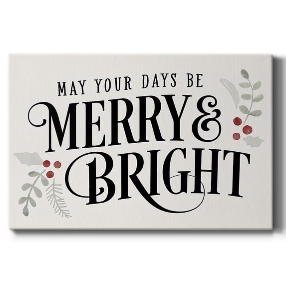 Merry Sentiment II- Gallery Wrapped Canvas