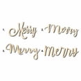 thumbnail image 1 of Merry Sign Unfinished Wood Cutout Home Decor DIY Option 2- 20" Wide / 1/4", 1 of 3