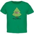 thumbnail image 1 of Merry Slothmas Sloth Christmas Tree Toddler T Shirt Kelly Green 2T, 1 of 1