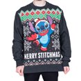 thumbnail image 1 of Merry Stitchmas Stitch Fair Isle Ugly Christmas Sweatshirt Pull Over, 1 of 2