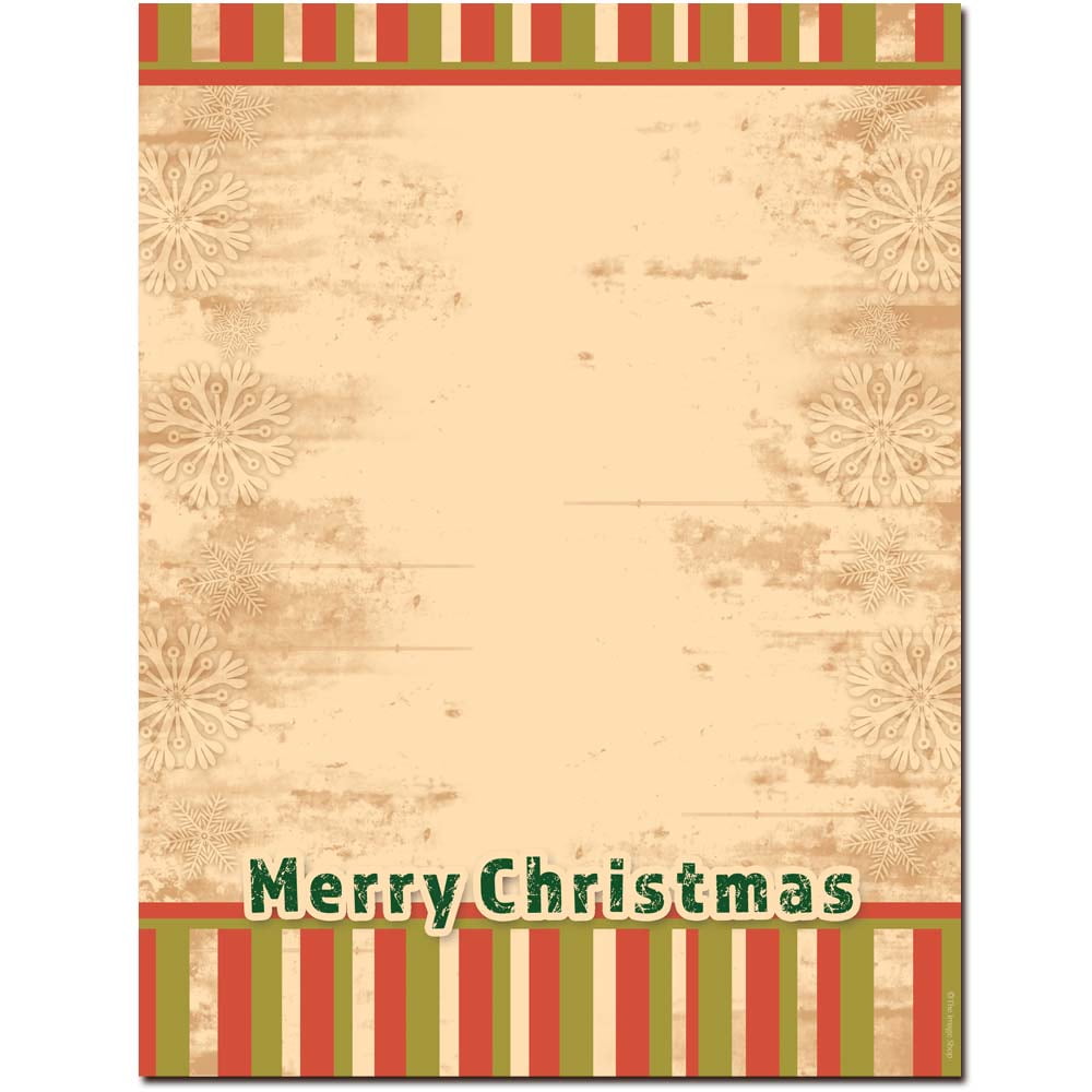 Merry Stripes Letterhead Laser & Inkjet Printer Paper