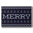 thumbnail image 1 of Merry Sweater - Framed Gallery Wrapped Holiday Canvas - 17 x 25 - White Frame, 1 of 8