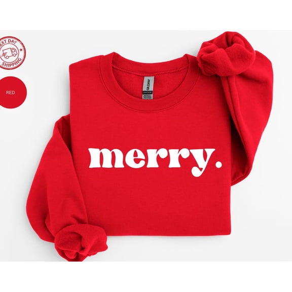 Merry Sweatshirt, Shirt, Crewneck, Idea, Pj,Family Shirt, Long Sleeve, Sweatshirt Size S-5Xl