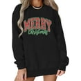 thumbnail image 1 of Merry Sweatshirts for Women Crewneck Christmas Pullover Long Sleeve, 1 of 7