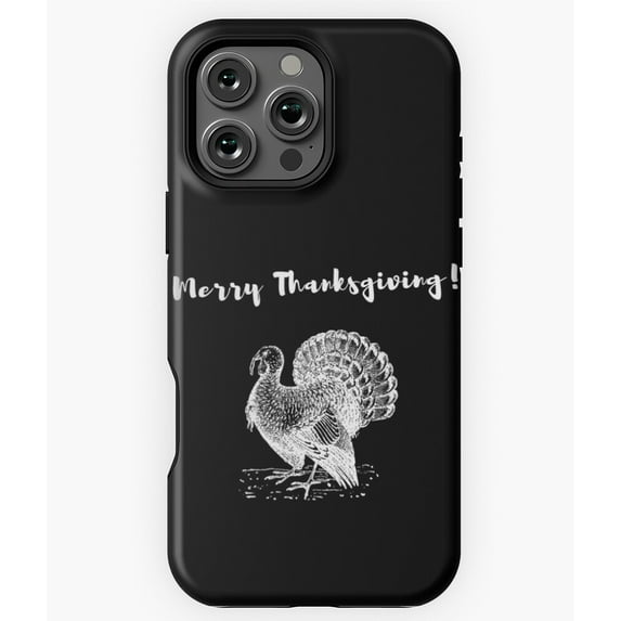 Merry Thanksgiving Turkey Holiday Phone Case for iPhone 16 15 14 13 12 11 Pro Max