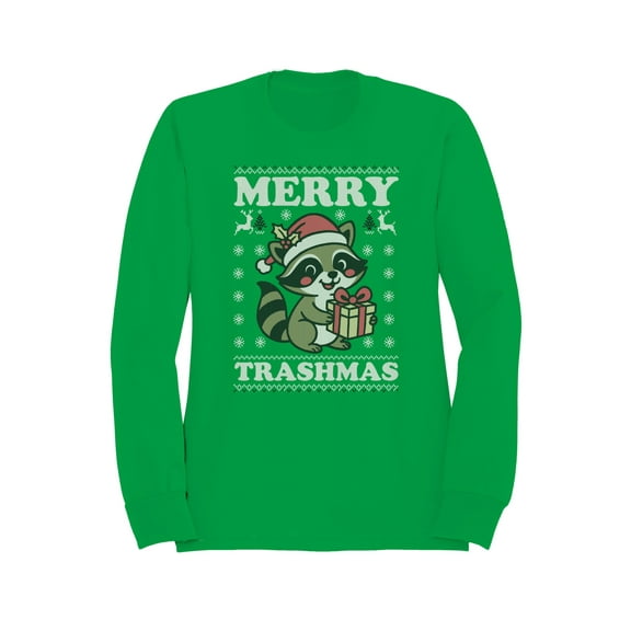 Merry Trashmas Raccoon Sweater Men's Sweatshirt