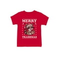 thumbnail image 1 of Merry Trashmas Raccoon Sweater Youth's T-shirt, 1 of 3