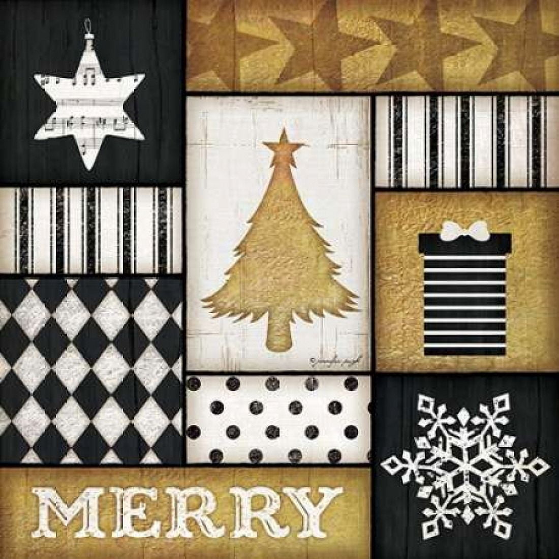 Merry Tree Canvas Art - Jennifer Pugh (24 x 24)