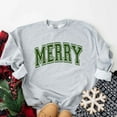 thumbnail image 1 of Merry Varsity Thick Outline | Sweatshirt, 1 of 4