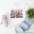 thumbnail image 1 of Merry Woofmas Dog Mama T‑Shirt, Dogs With Santa Hats Christmas Tee, 1 of 10