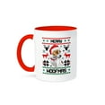 thumbnail image 1 of 3dRose, Merry Woofmas Jack Russell Terrier Dog Christmas Gift , 11oz Two-Tone Red Mug, 1 of 3