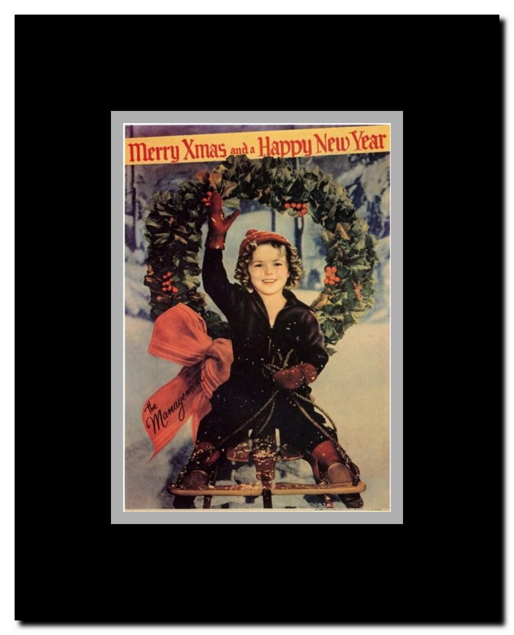 Merry X-Mas and a Happy New Year Framed Movie Poster
