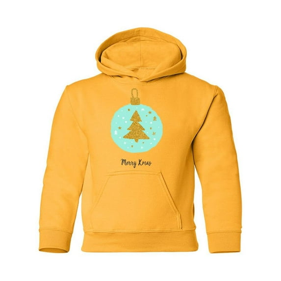 Merry Xmas Bulb Hoodie Juniors -Image by Shutterstock, Large