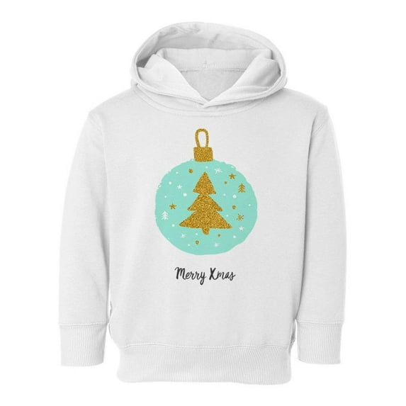 Merry Xmas Bulb Hoodie Toddler -Image by Shutterstock, 2 Toddler