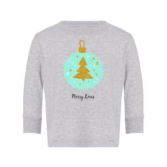 Merry Xmas Bulb Long Sleeve Toddler -Image by Shutterstock, 5 Toddler