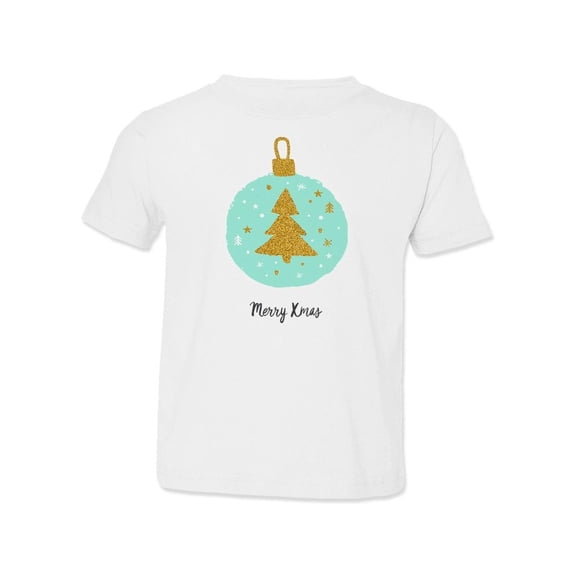 Merry Xmas Bulb T-Shirt Toddler -Image by Shutterstock, 2 Toddler