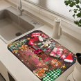 thumbnail image 1 of Merry Xmas Dish Drying Mats Super Absorbent Dish Drainer Rack Pad Non-Slip Drying Mat for Kitchen Counter, 24"x16", 1 of 7