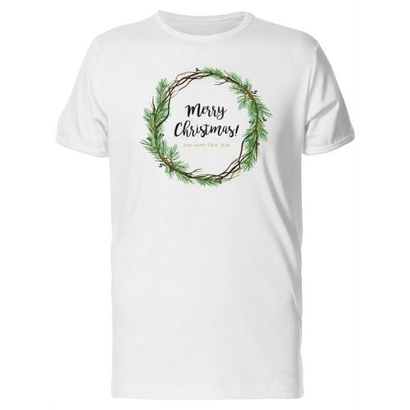 Merry Xmas Pine Tree  T-Shirt Men -Image by Shutterstock, Male Medium