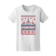 thumbnail image 1 of Merry Xmas Pine Trees Reindeers T-Shirt Women -Image by Shutterstock, Female XX-Large, 1 of 2
